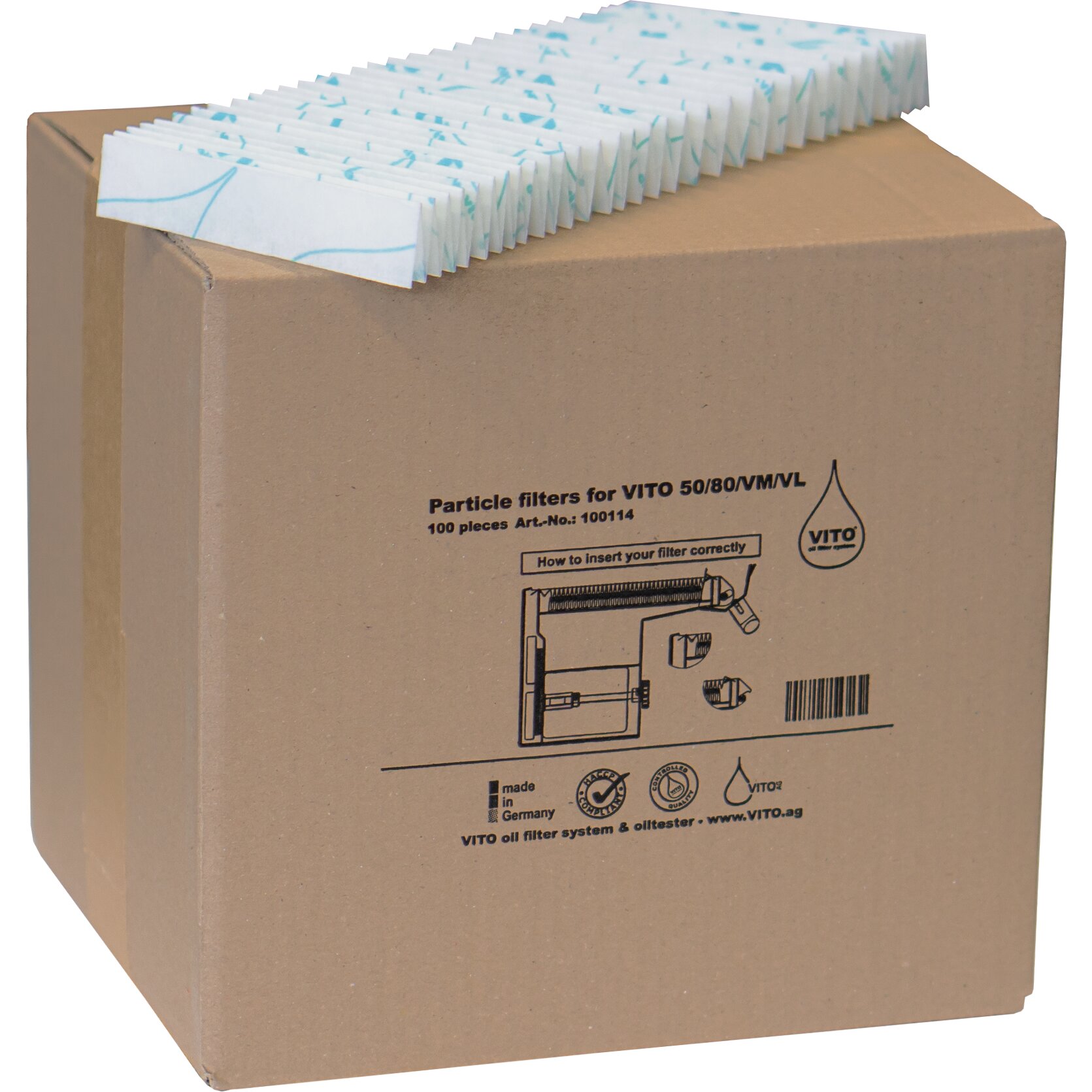 Filter für V50 / VM / V80 / VL / 100 Stück Filter für V50 / VM / V80 / VL / 100 Stück